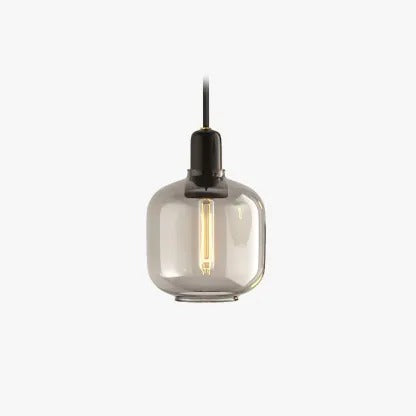 Valentina Designer Cylinder Pendant Light, Marble & Glass, 4.3"/6.7" - Letslighting