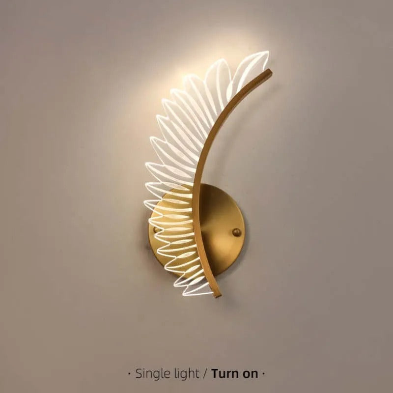 Kristy Modern Crystal Wall Lamp Wings Design Sconce for Bedroom - Letslighting