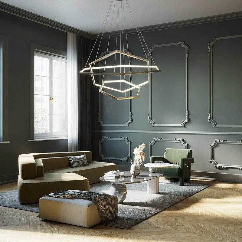 Arisha Minimalist Geomatic Pendant Light DIY - Letslighting