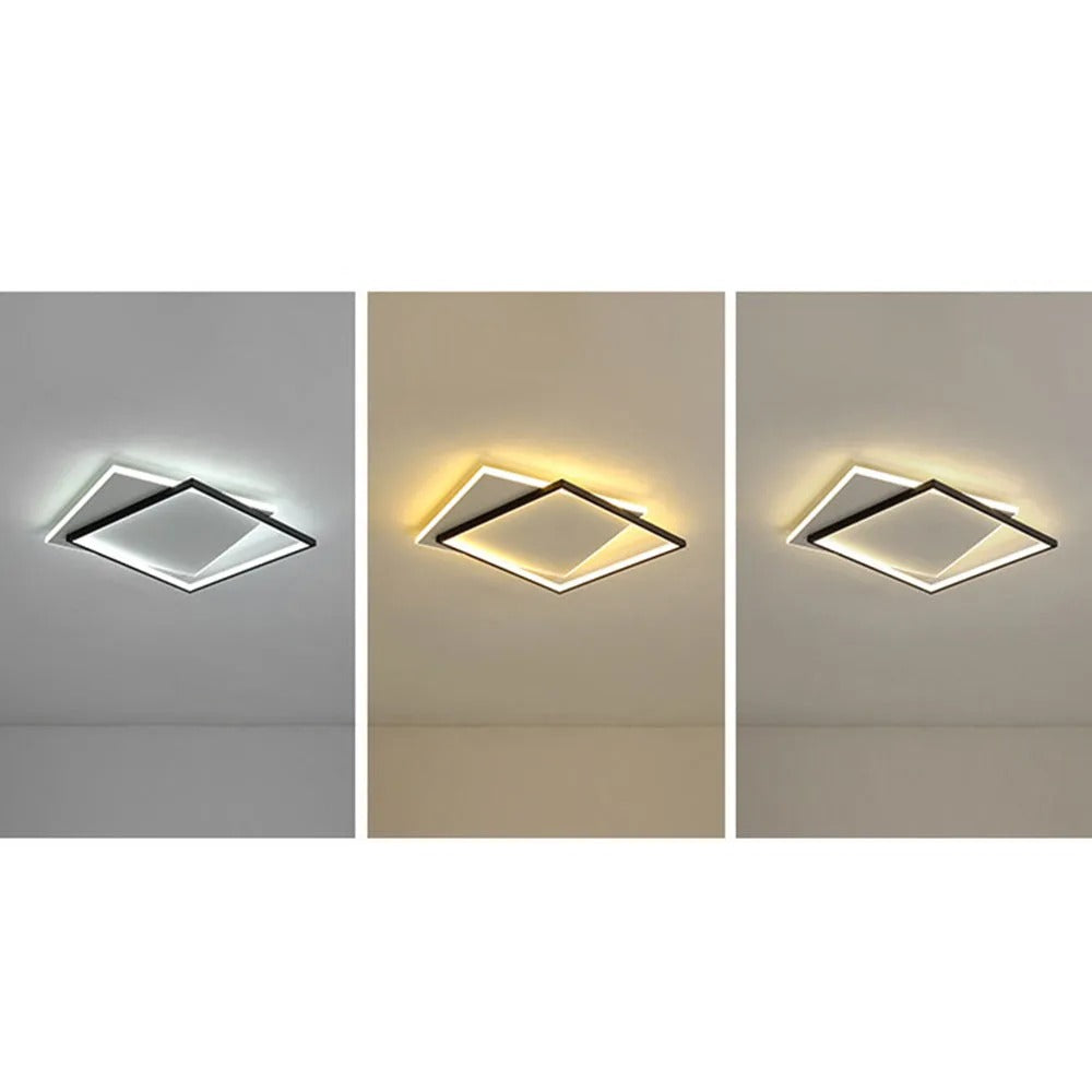 Arisha Modern Square Round Flush Mount Ceiling Light