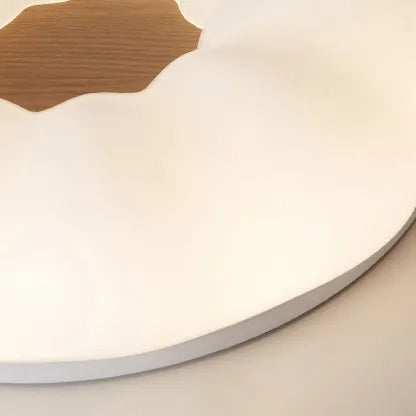 Muto Flush Mount Ceiling Light Dimmable, Wooden