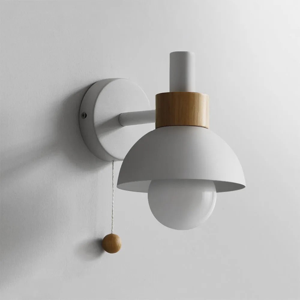 Valentina Modern LED Wall Lamp Glass Bedroom White/Yellow/Pink/Green - Letslighting