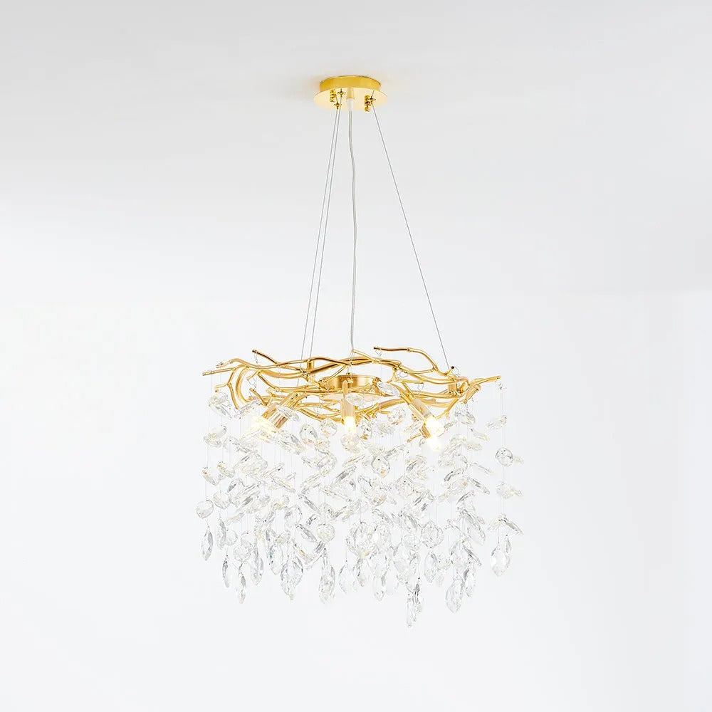 Kristy Contemporary Glass Crystal Chandelier