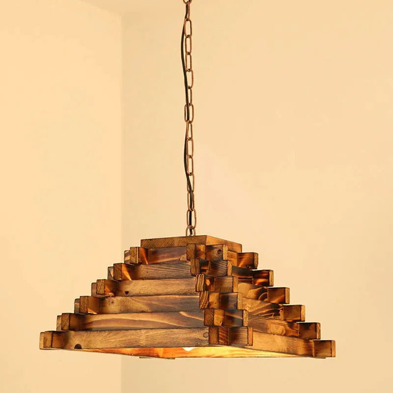 Epoch Designer LED Pendant Light Wooden Bar Counter Dining Room - Letslighting