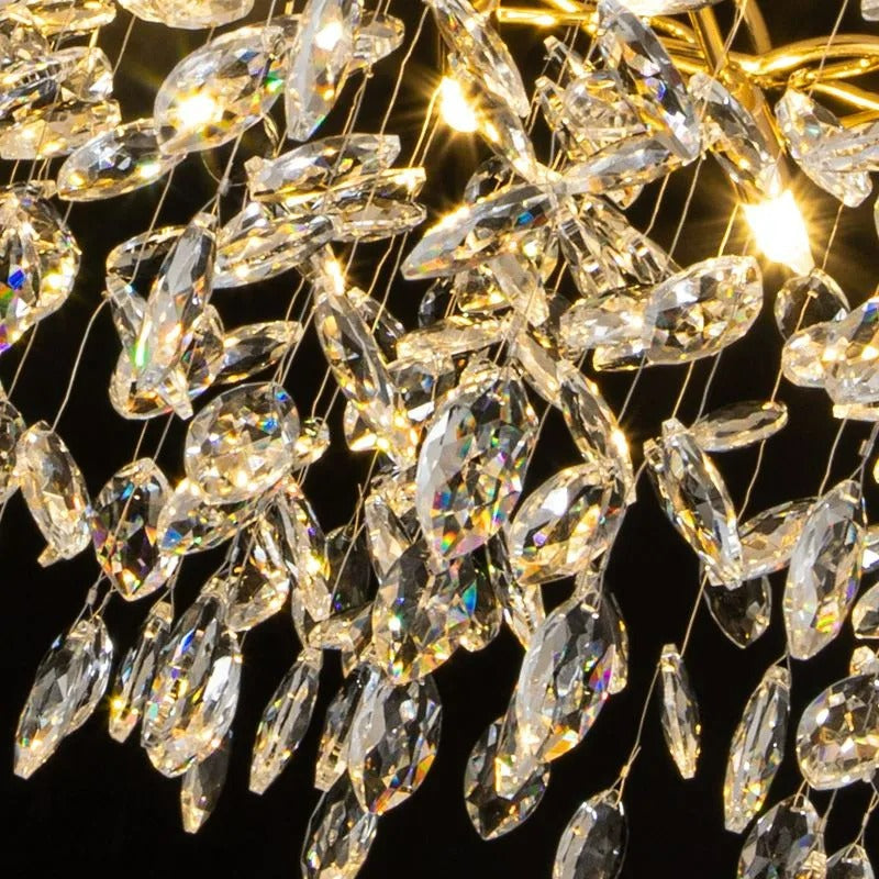 Kristy Contemporary Glass Crystal Chandelier