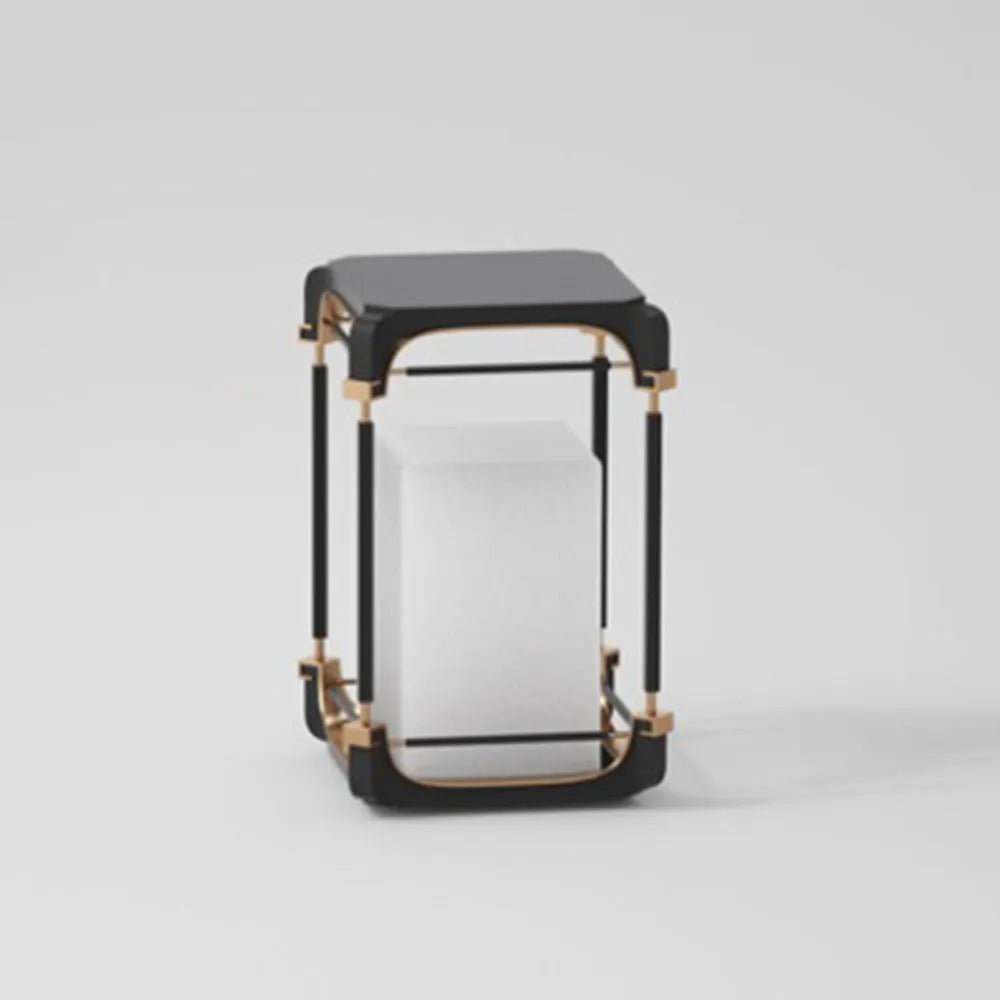 Ray Simple Cube Cuboid Outdoor Floor Lamp Hardwired Solar