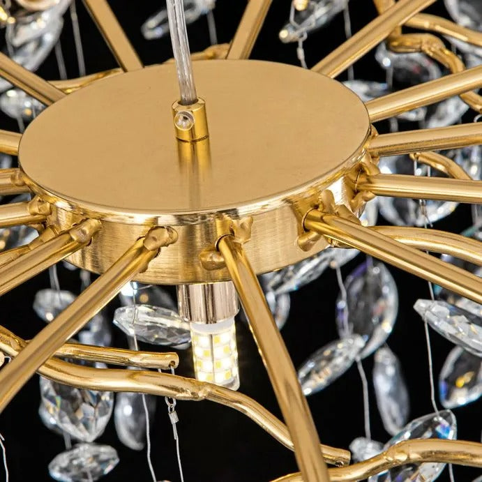 Kristy Contemporary Glass Crystal Chandelier