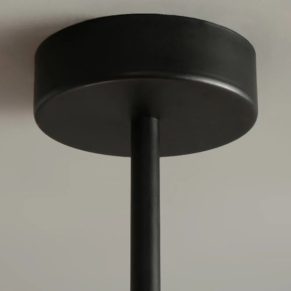 Arisha Modern Metal/Glass Semi-Flush Mount Ceiling Light