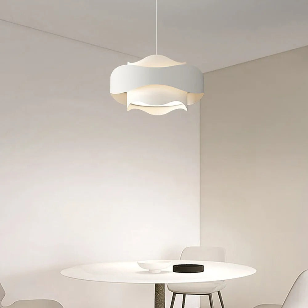 Arisha Art Deco Flower Shape Metal Pendant Light