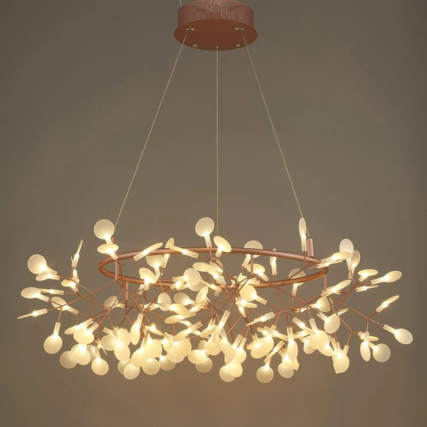 Olivia Unique Round Sputnik Art Deco Firefly Chandelier Living Room/ Bedroom - Letslighting