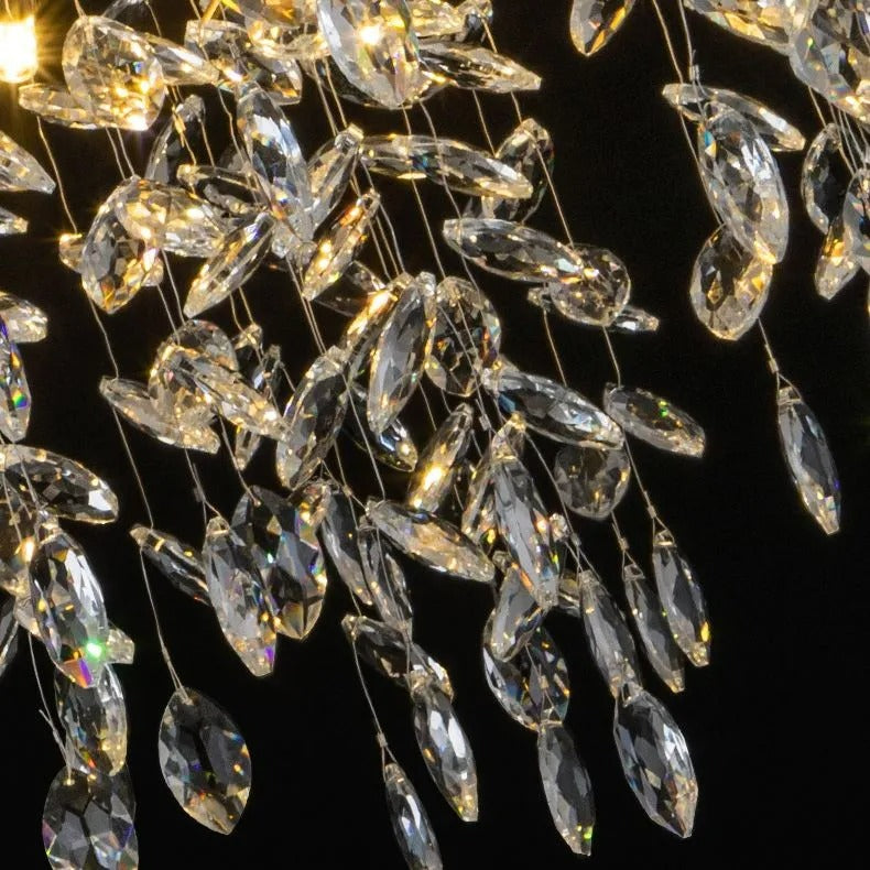 Kristy Contemporary Glass Crystal Chandelier