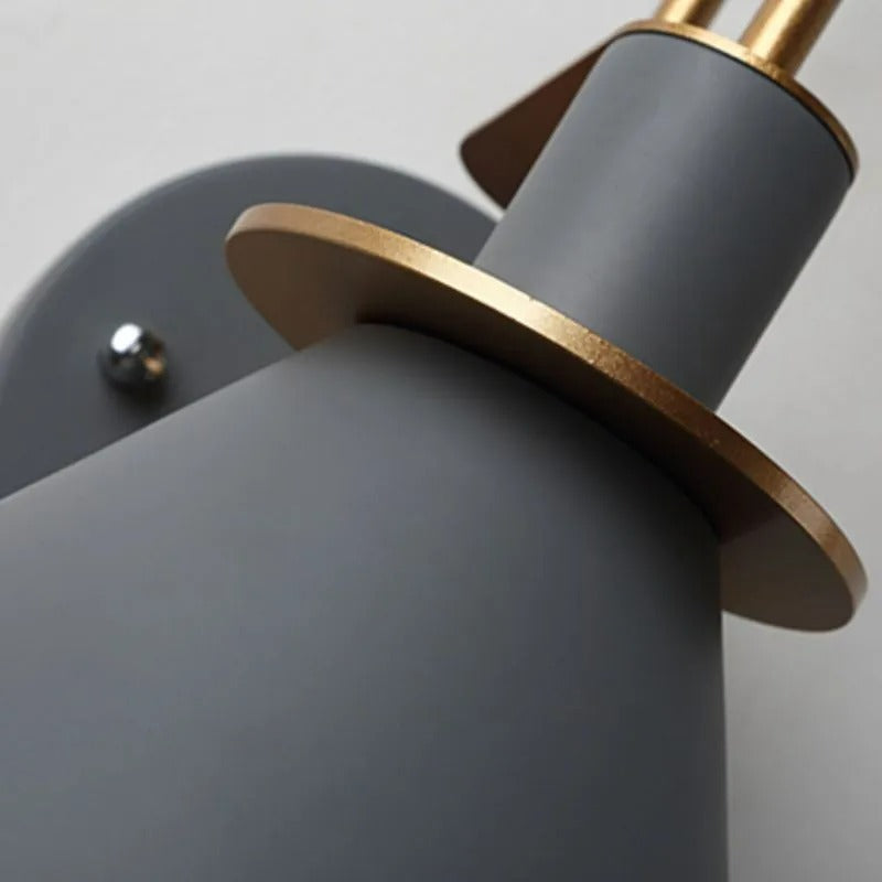 Valentina Vintage Horn Shape Metal Wall Lamp Living Room/Bedroom/Bathroom