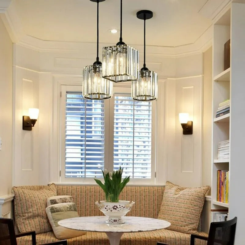Arisha Modern Cluster Cylinder Glass Pendant Light