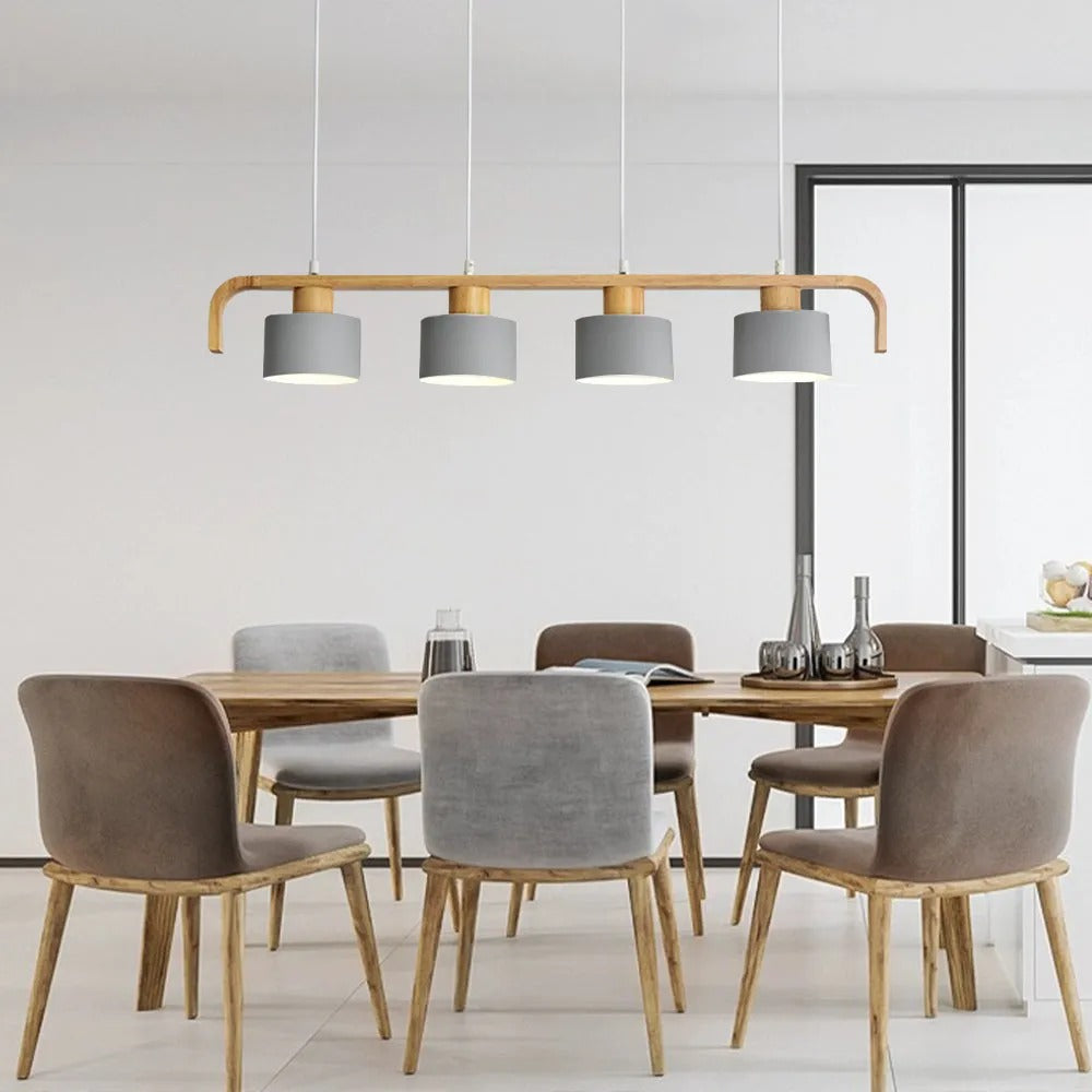 Valentina Pendant Light Cylinder Nordic Bamboo Bedroom
