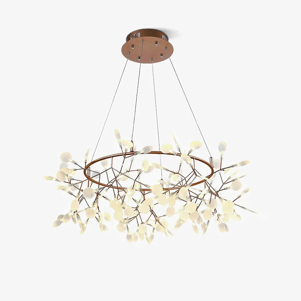 Olivia Unique Round Sputnik Art Deco Firefly Chandelier Living Room/ Bedroom - Letslighting