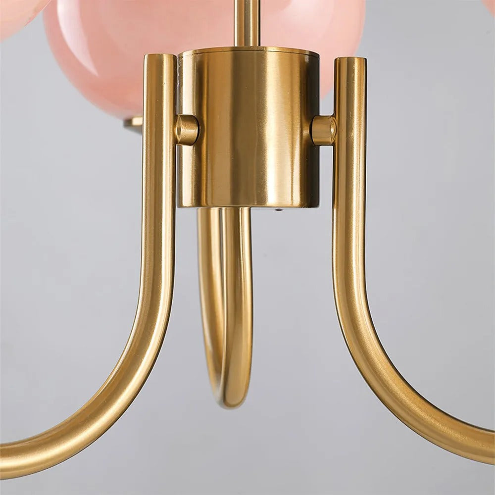 Aria Retro Art Deco Globe Chandelier