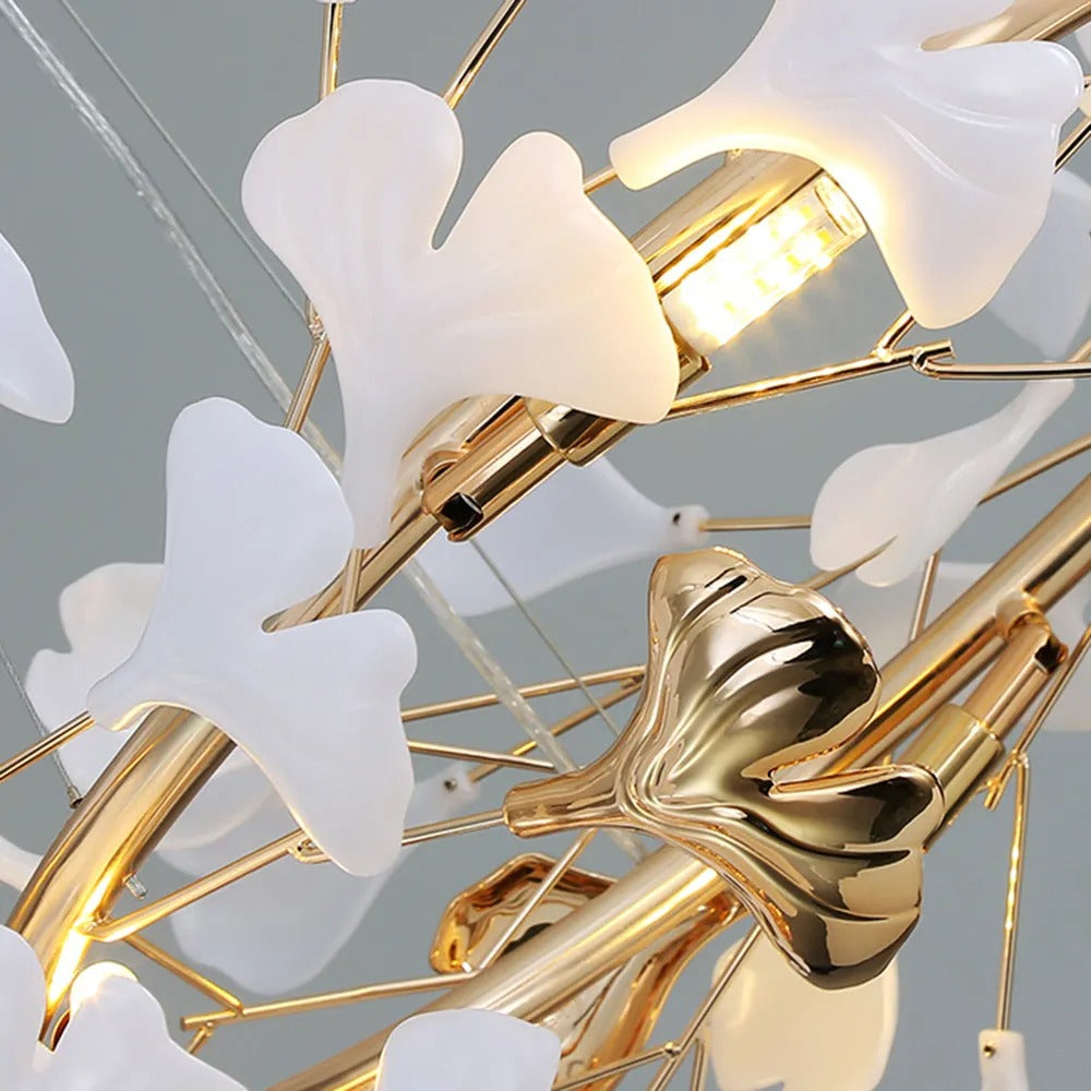 Olivia Modern Petal Shaped Ceramic Chandelier Dining Room - Letslighting