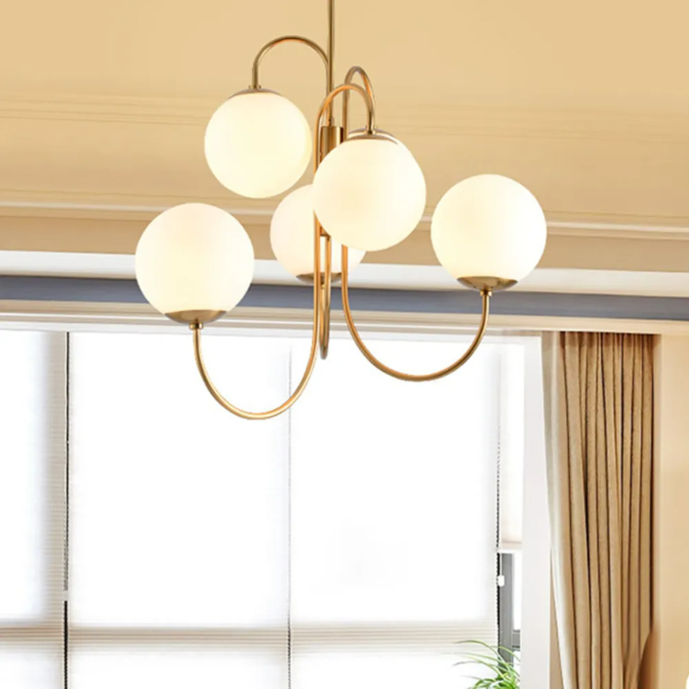 Valentina Luxurious LED Chandelier Glass Metal Living Room Bedroom