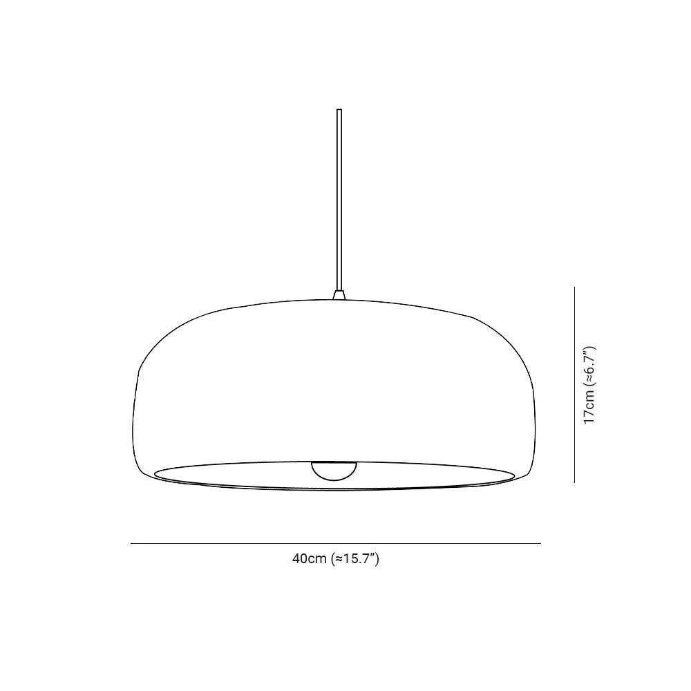 Avi Modern Cloud Dome Pendant Light, Gray