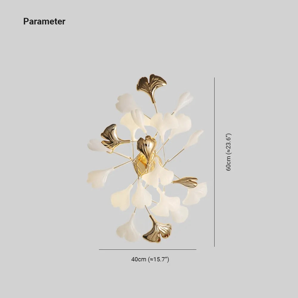 Olivia Decorative Flower Ceramic Wall Lamp Bedroom - Letslighting