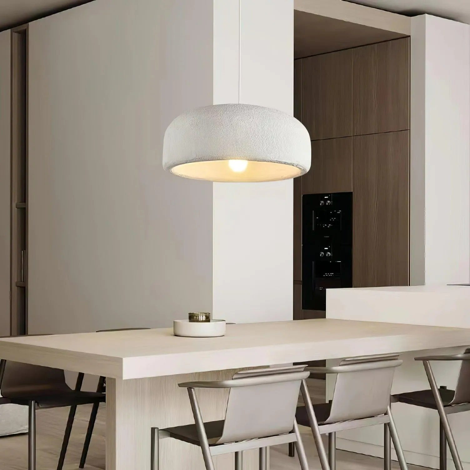Avi Modern Cloud Dome Pendant Light, Gray