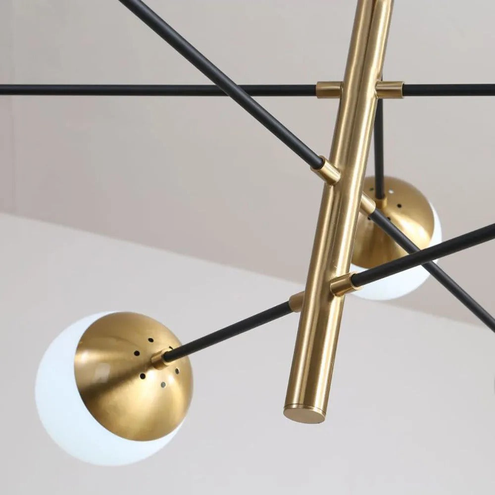 Valentina Nordic Multi Globe Metal Glass Pendant Light