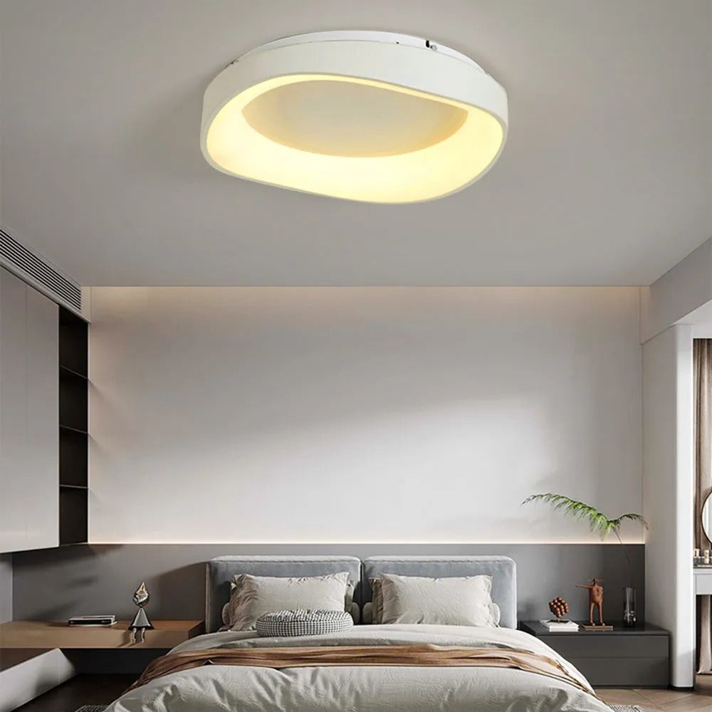 Arisha Modern Wave Flush Mount Ceiling Light Living Room - Letslighting