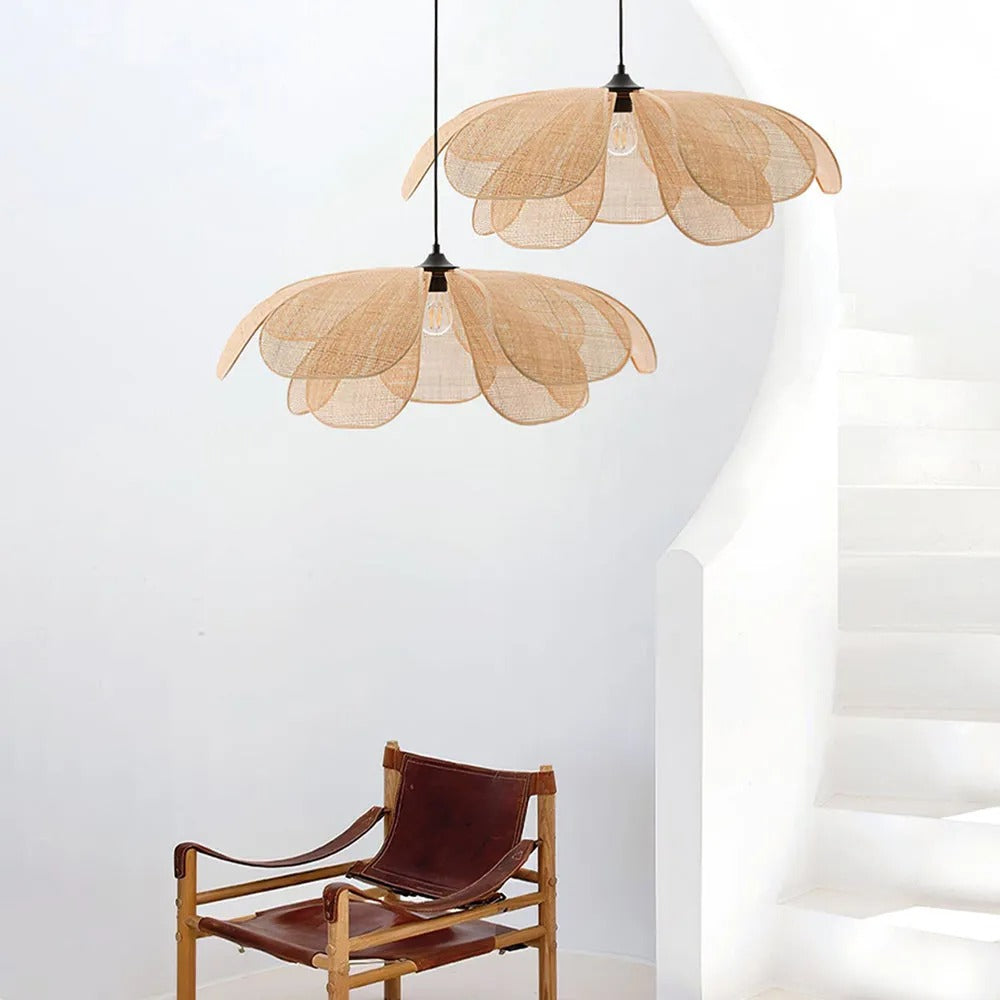 Ritta Handmade Pendant Light, Rattan/Willow Weave - Letslighting