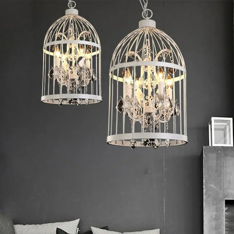 Arisha Designer Industrial Vintage Birdcage Pendant Light - Letslighting