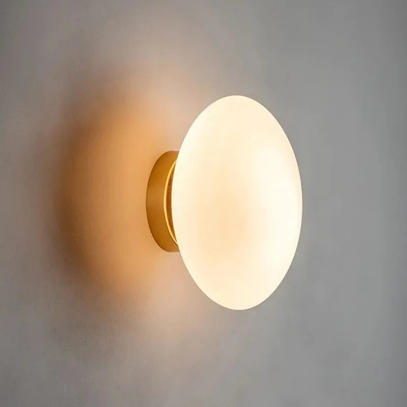Valentina Modern Globe Shape Vanity Metal Glass LED Wall Lamp