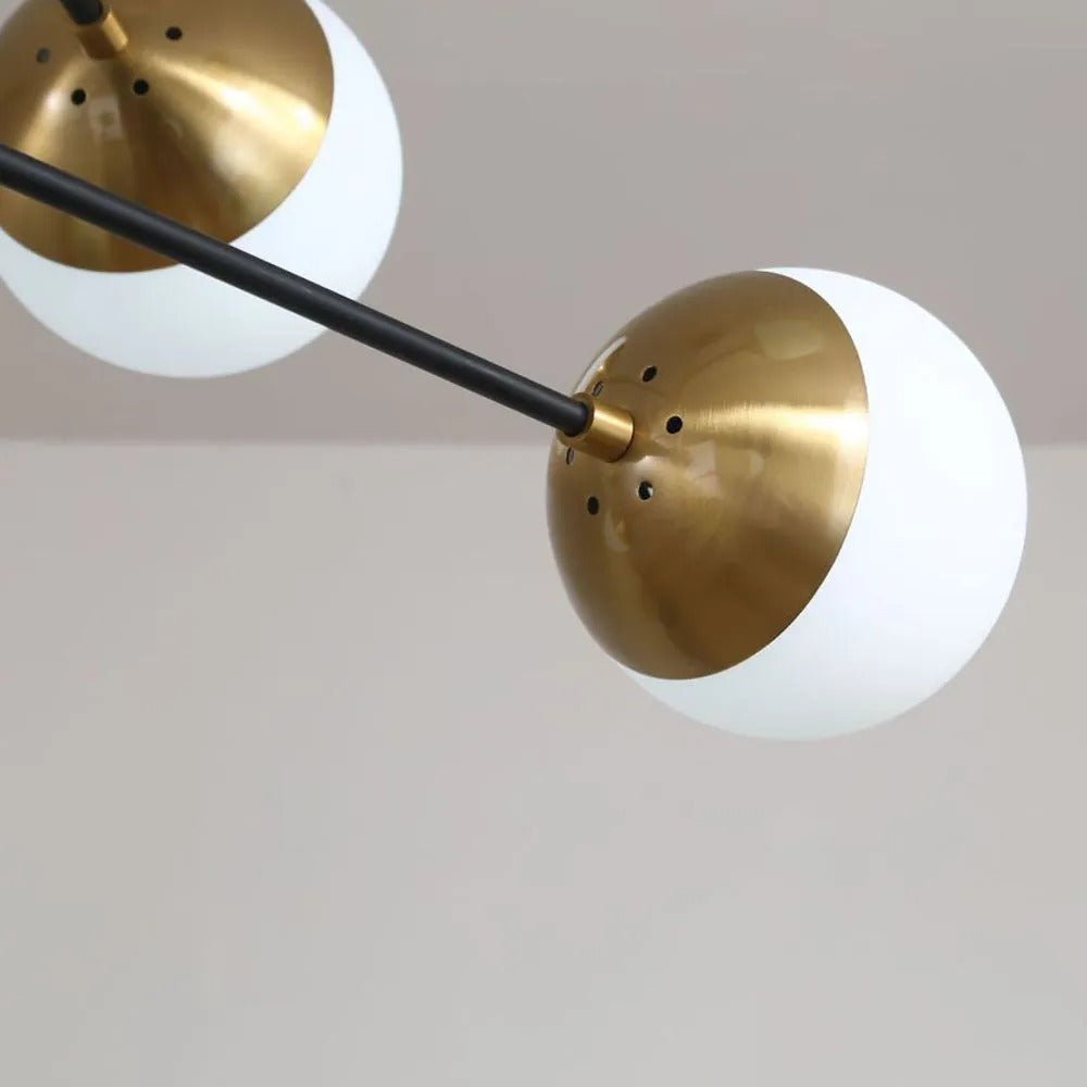 Valentina Nordic Multi Globe Metal Glass Pendant Light
