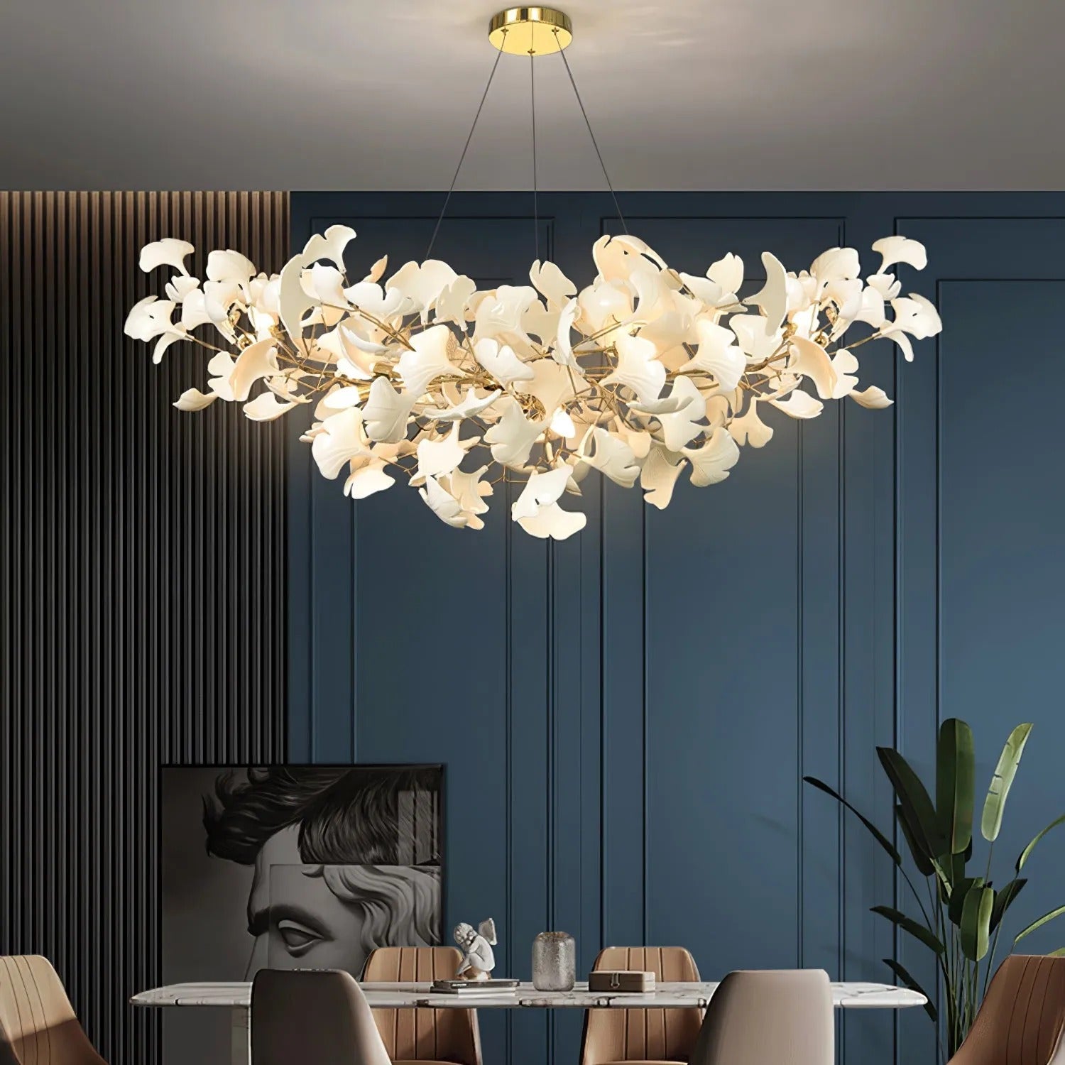 Olivia Luxury Chandelier Ceramics Living Room U Arc Shape - Letslighting