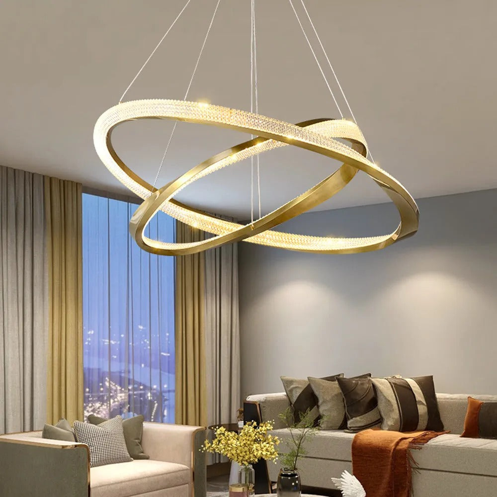 Arisha Minimalist Ring Spiral Shape Pendant Light - Letslighting