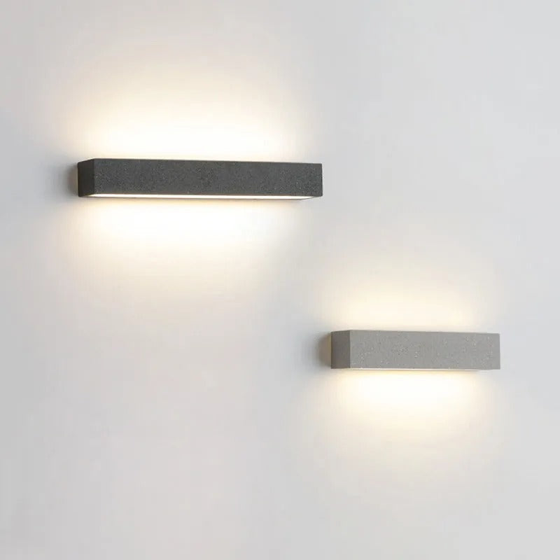 Arisha Modern Design Rectangular LED Outdoor Wall Lamp Garden Courtyard Corridor