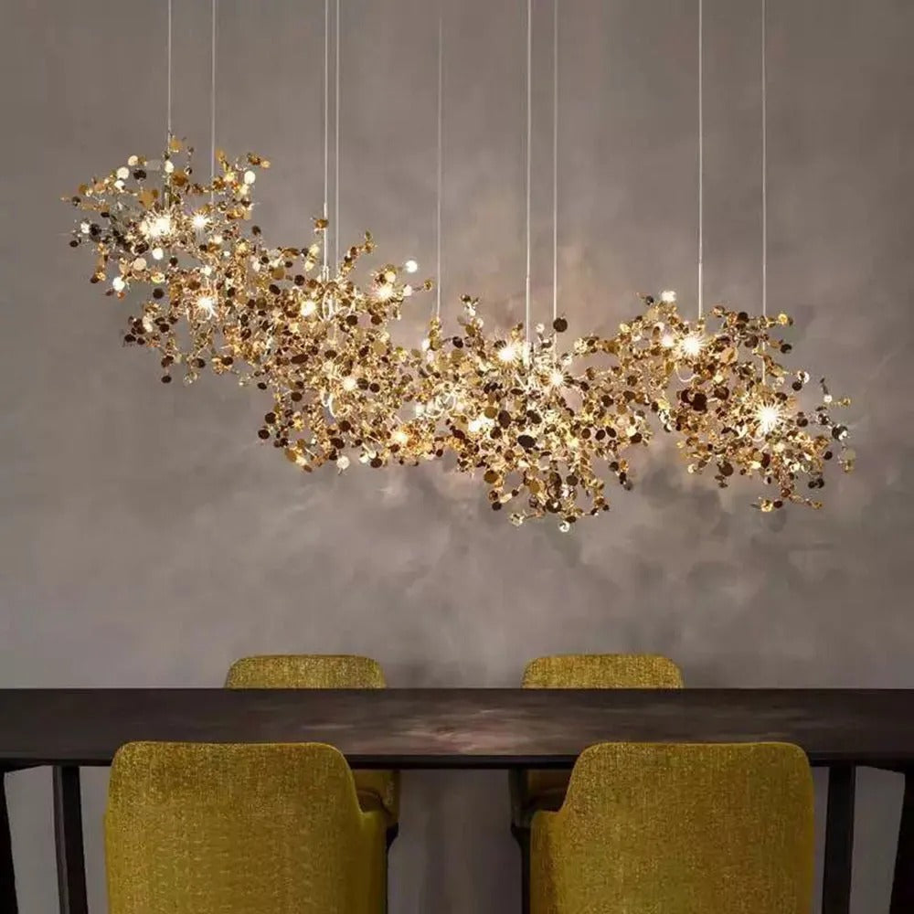 Olivia Artsy Classy Cluster Fireworks Pendant Light Metal