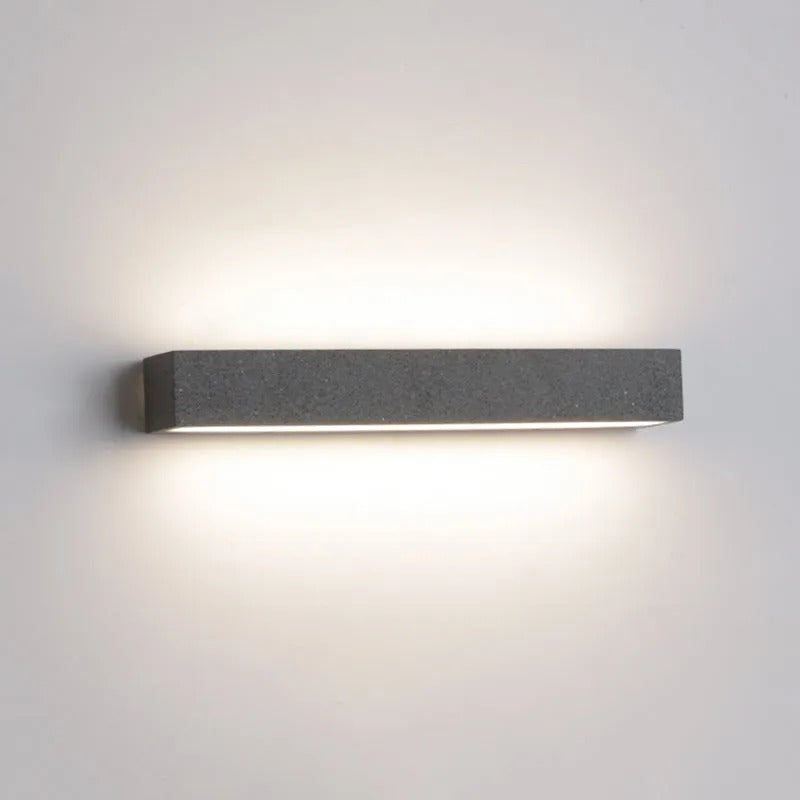Arisha Modern Design Rectangular LED Outdoor Wall Lamp Garden Courtyard Corridor