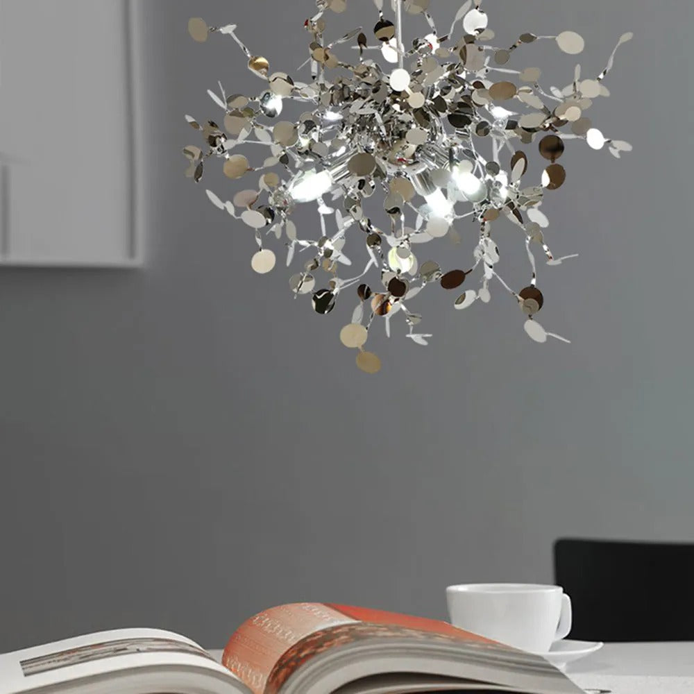 Olivia Artsy Classy Cluster Fireworks Pendant Light Metal