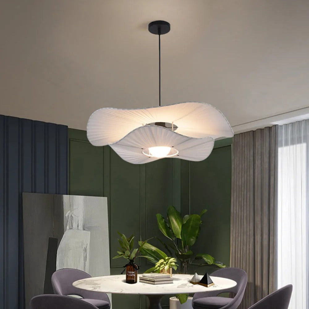 Ritta Modern Nordic Cloth Metal Shell Pendant Light