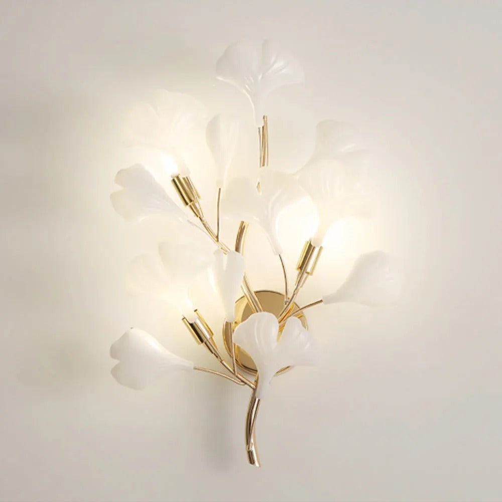 Olivia Decorative Flower Ceramic Wall Lamp Bedroom - Letslighting