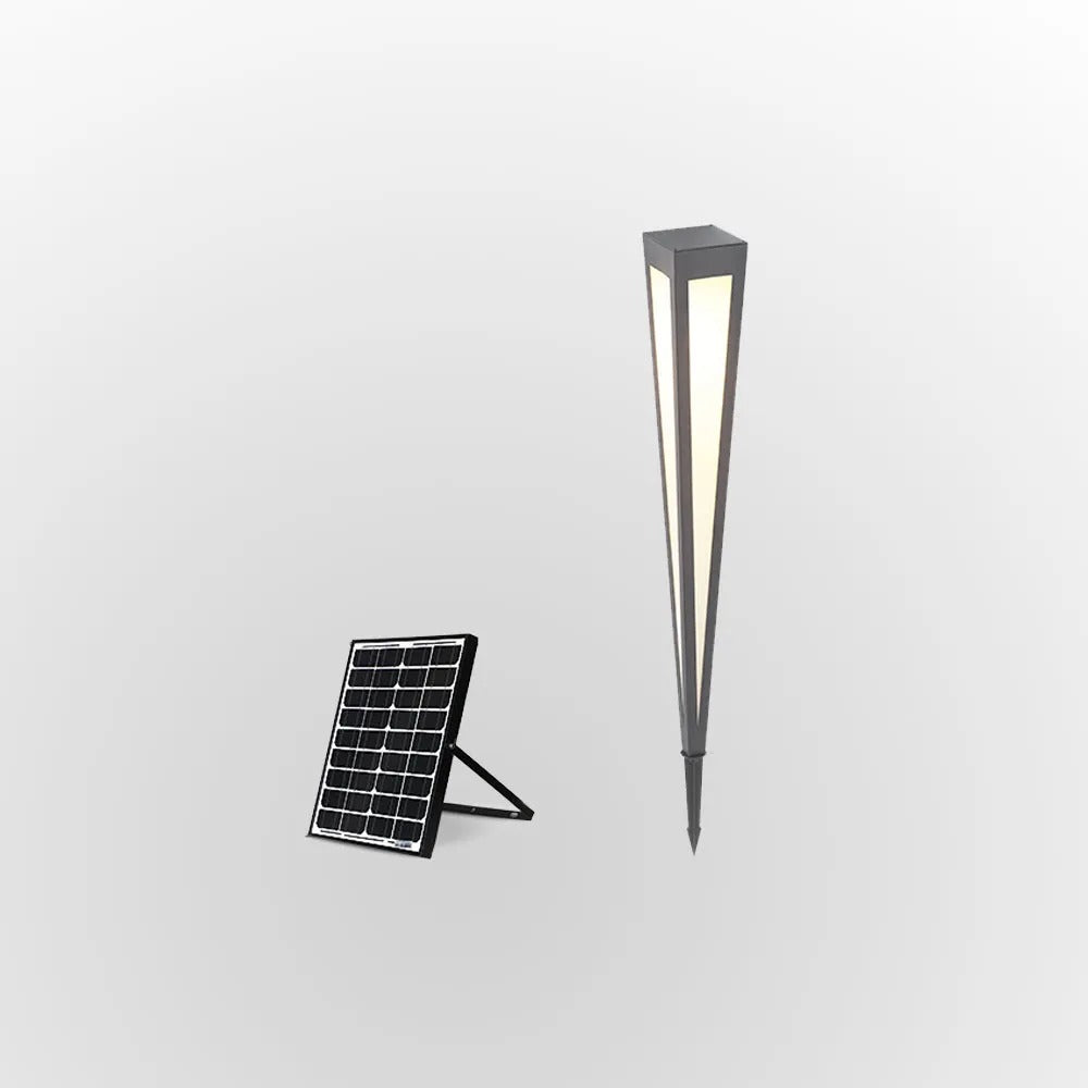 Valentina Modern Trigonal Linear Solar Outdoor Path Light