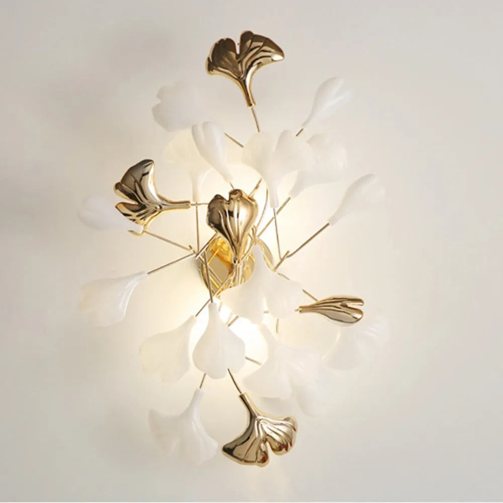 Olivia Decorative Flower Ceramic Wall Lamp Bedroom - Letslighting