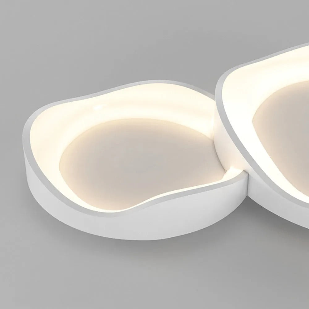 Arisha Modern Wave Flush Mount Ceiling Light Living Room - Letslighting