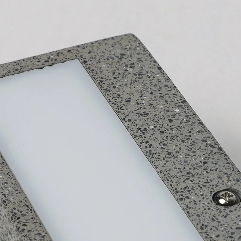 Arisha Modern Design Rectangular LED Outdoor Wall Lamp Garden Courtyard Corridor