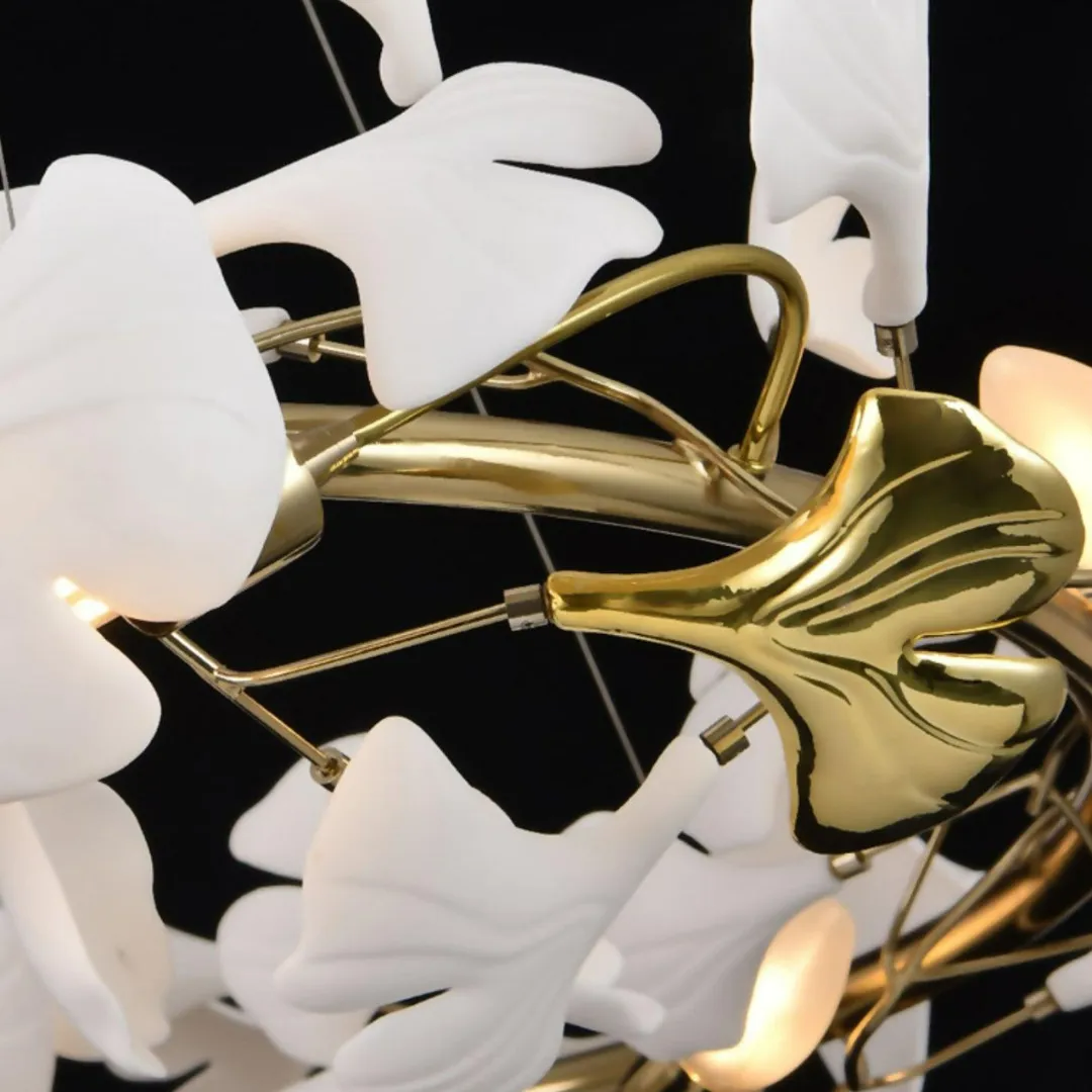 Olivia Modern Staircase Chandelier Metal & Ceramic