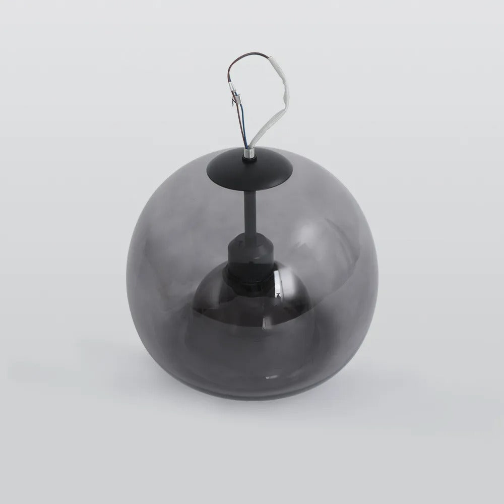 Arisha Modern Dome Glass Semi-Flush Mount Ceiling Light Pendant Light