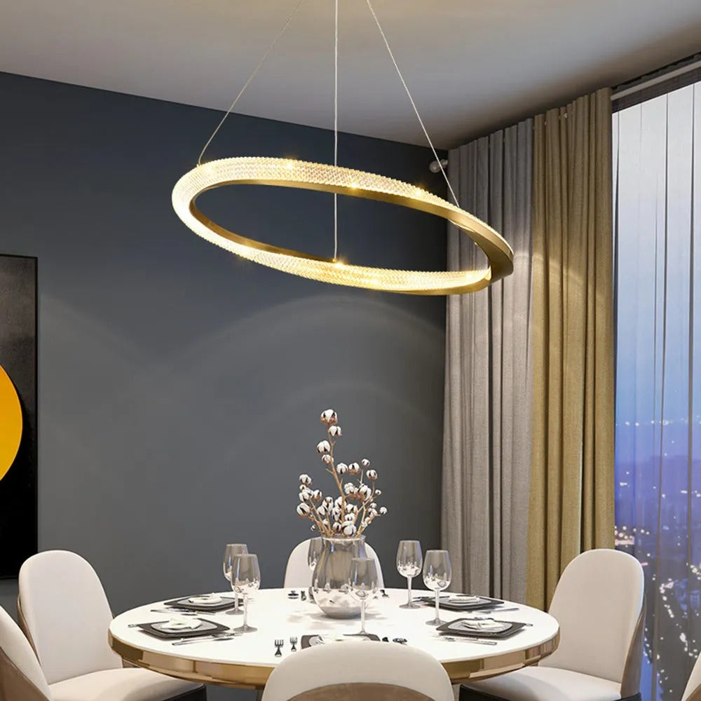 Arisha Minimalist Ring Spiral Shape Pendant Light - Letslighting