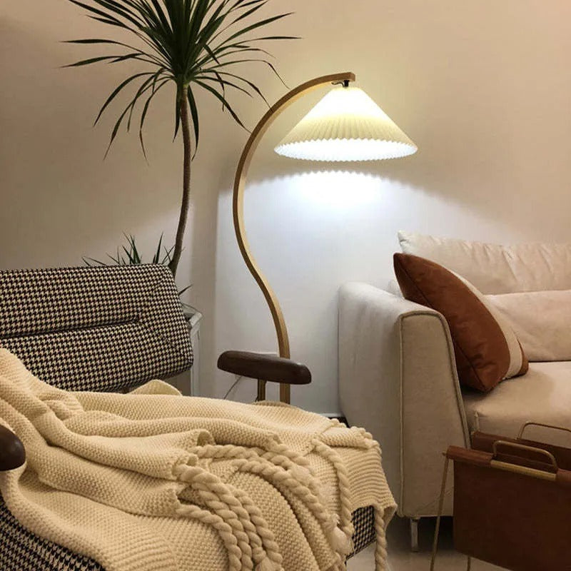 Ritta Floor Lamp Caprani Unique LED Wood Bedroom/Living Room