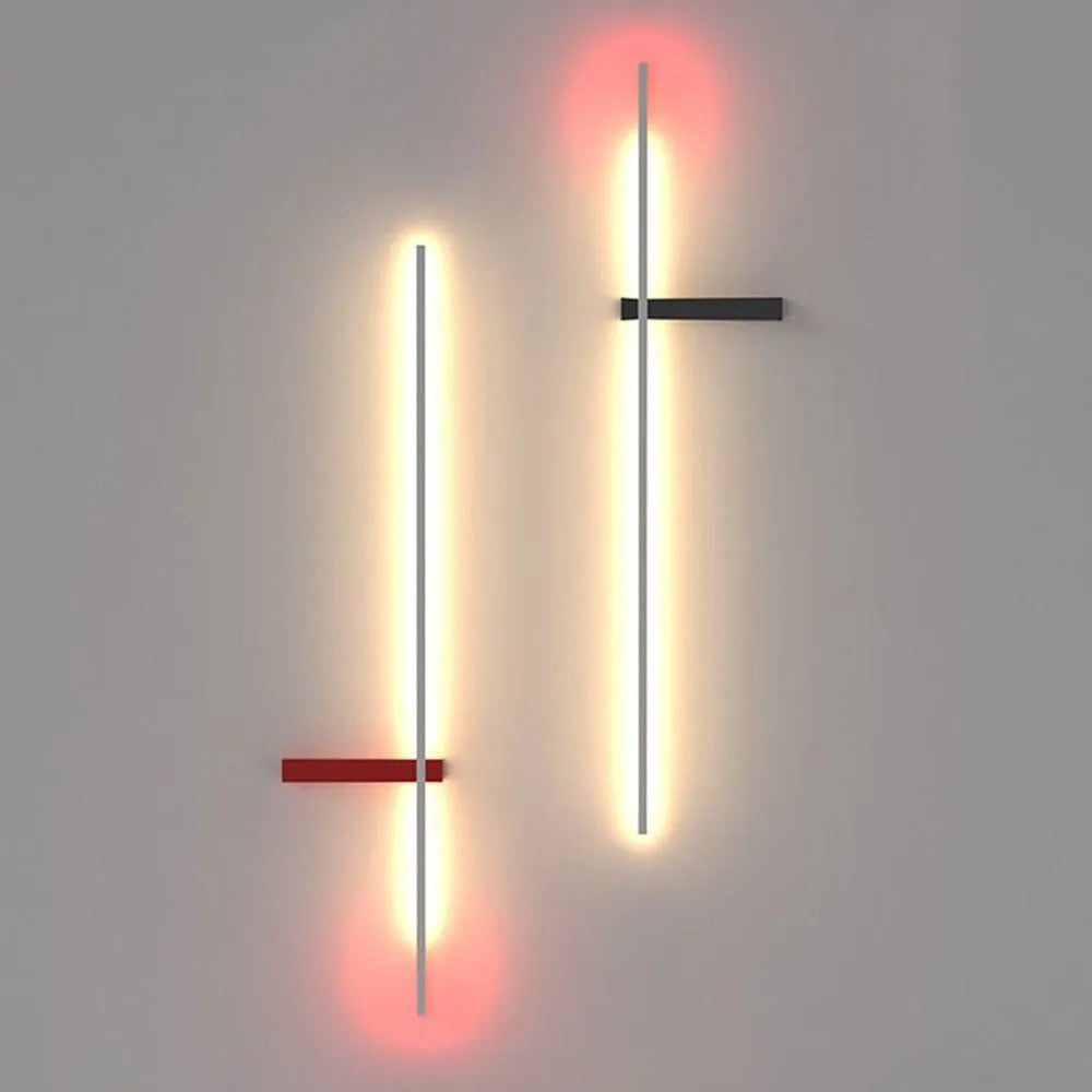 Arisha Minimalist Linear Multi-Color Indoor Wall Lamp Metal Bedroom Lving Room