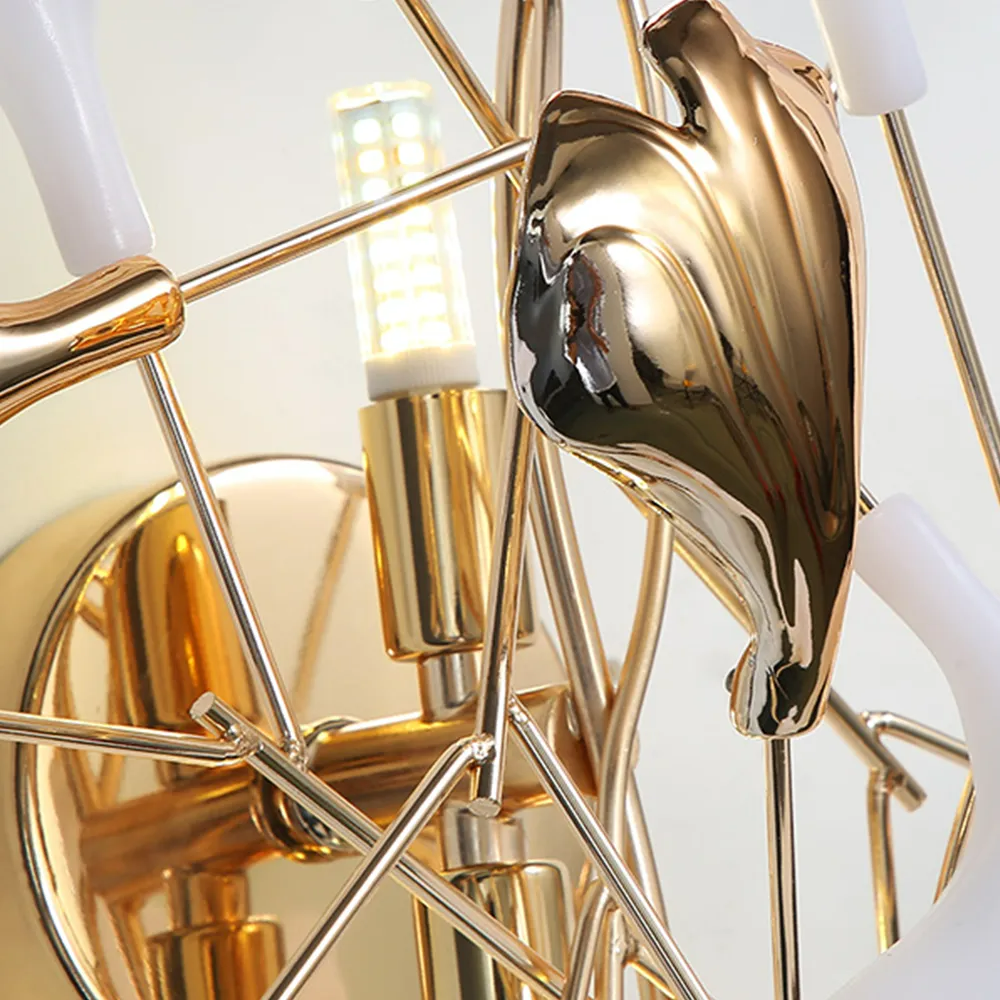 Olivia Decorative Flower Ceramic Wall Lamp Bedroom - Letslighting