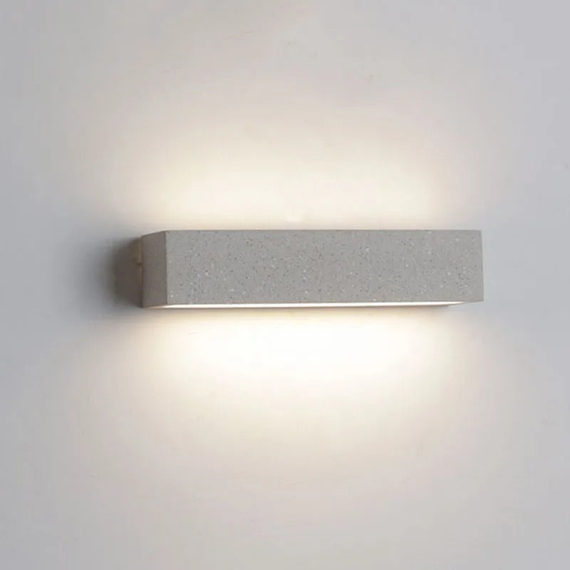 Arisha Modern Design Rectangular LED Outdoor Wall Lamp Garden Courtyard Corridor